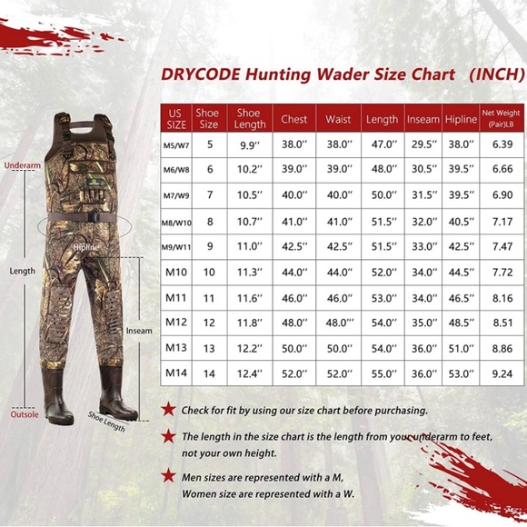 Waterproof Wader for Men With Boots - Picture 4 of 7